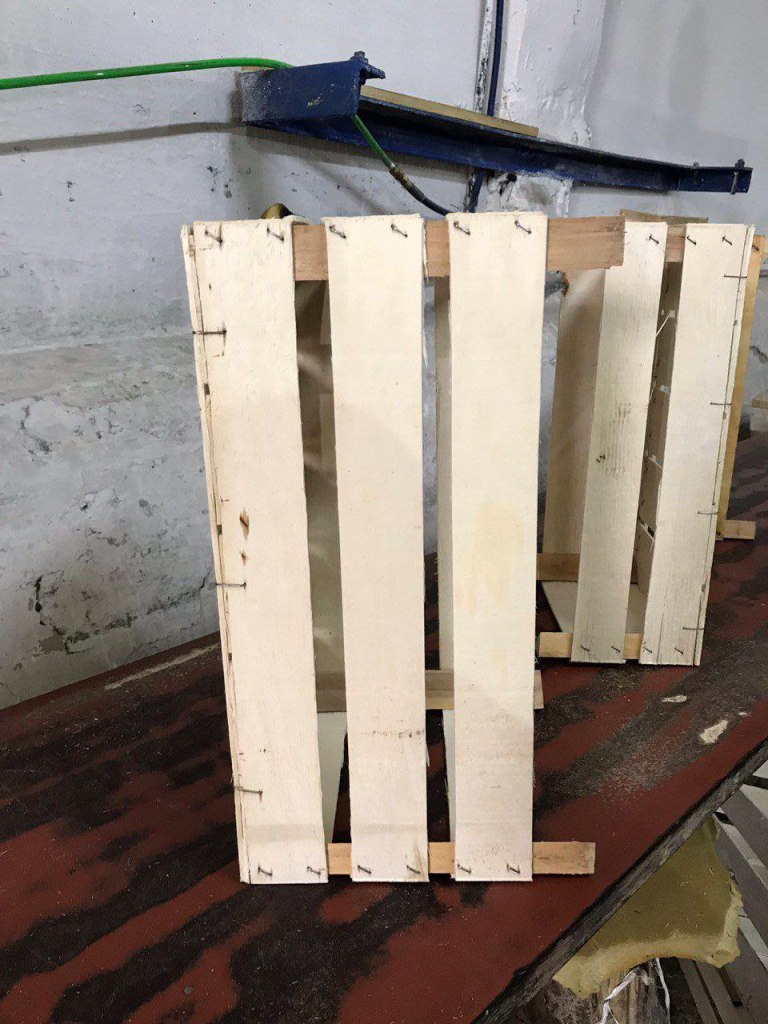 Производственная линия для изготовления деревянных ящиков