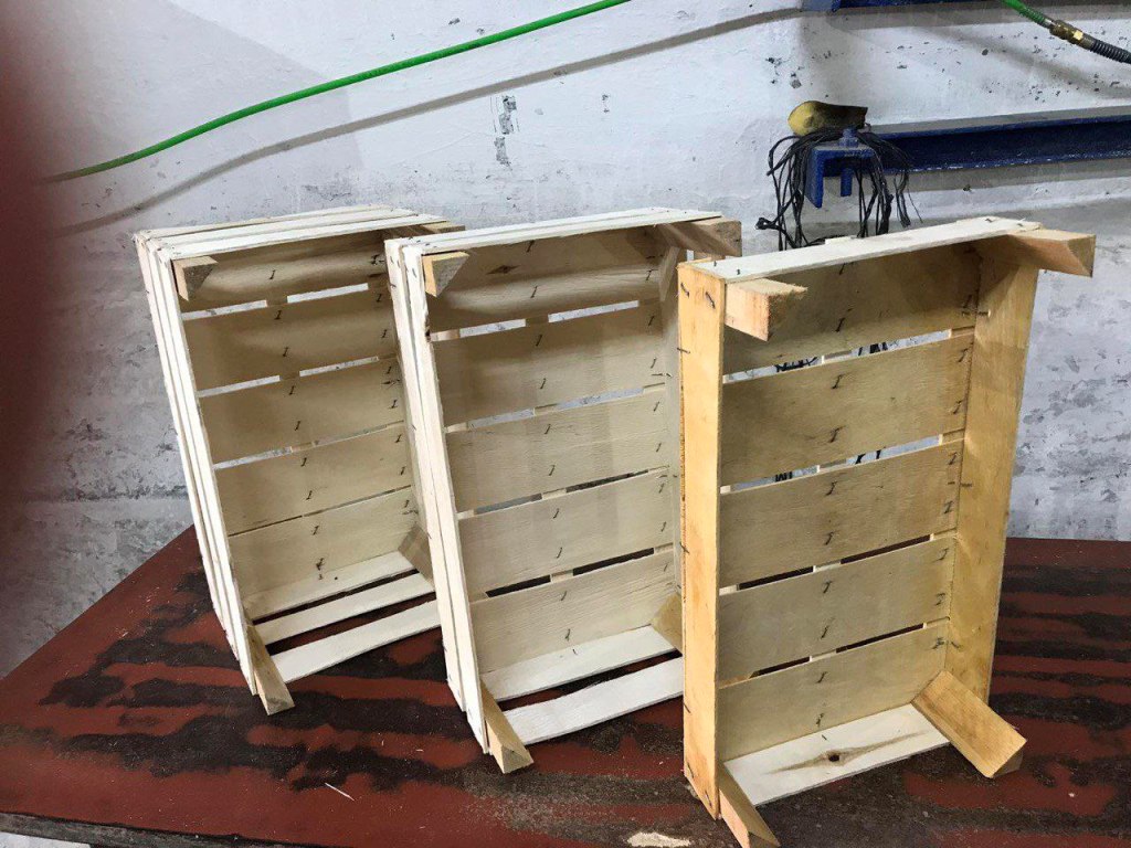 Производственная линия для изготовления деревянных ящиков