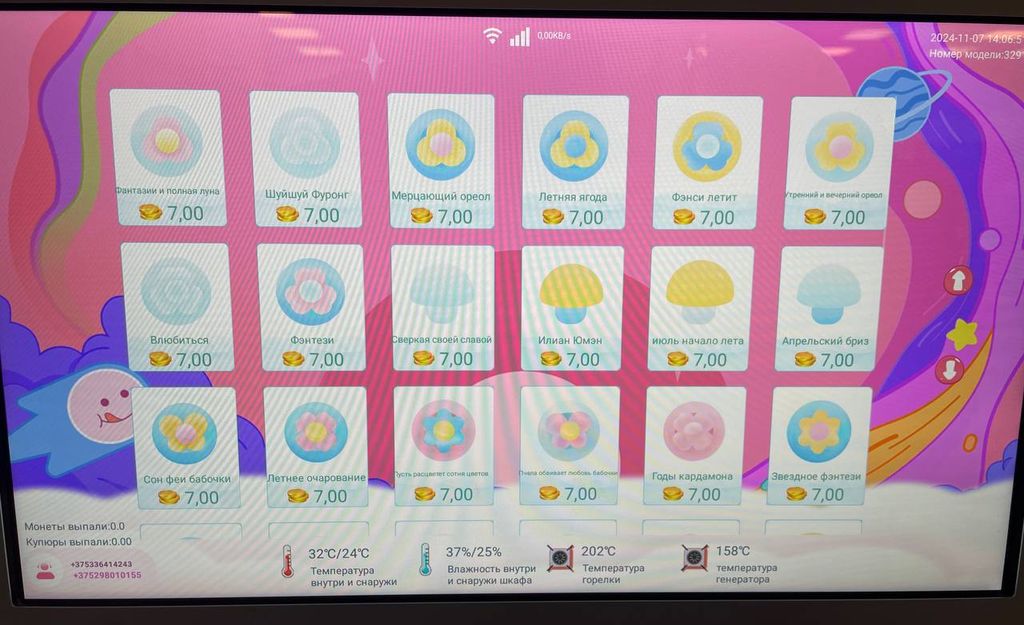 Вендинговый автомат по производству сахарной ваты