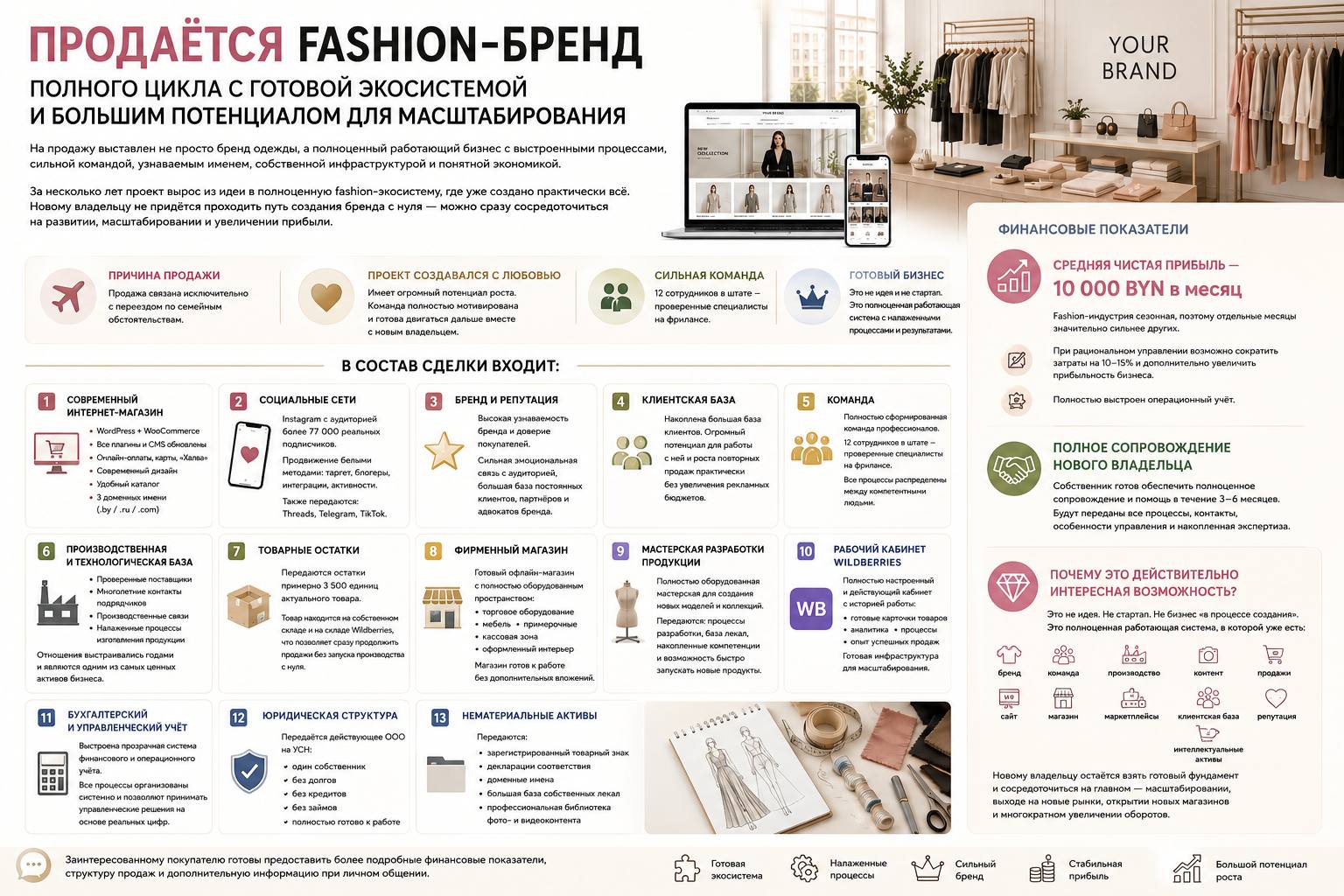 Прибыльный fashion-проект полного цикла