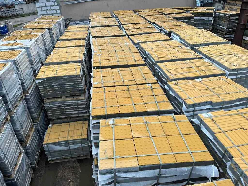 Производство и продажа тротуарной плитки, бордюров и тактильной плитки по всей Беларуси
