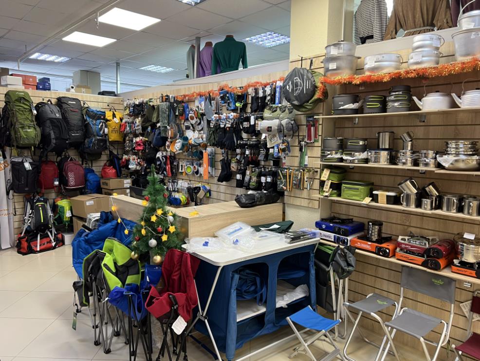 Магазин + интернет магазин туристических товаров